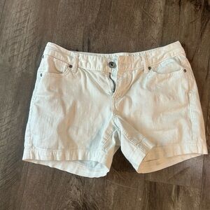 Maurices Off-White Jean Shorts